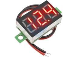 Conjunto De 10 Mini Voltímetros Digitais Led Com 2 Fios, 0,36