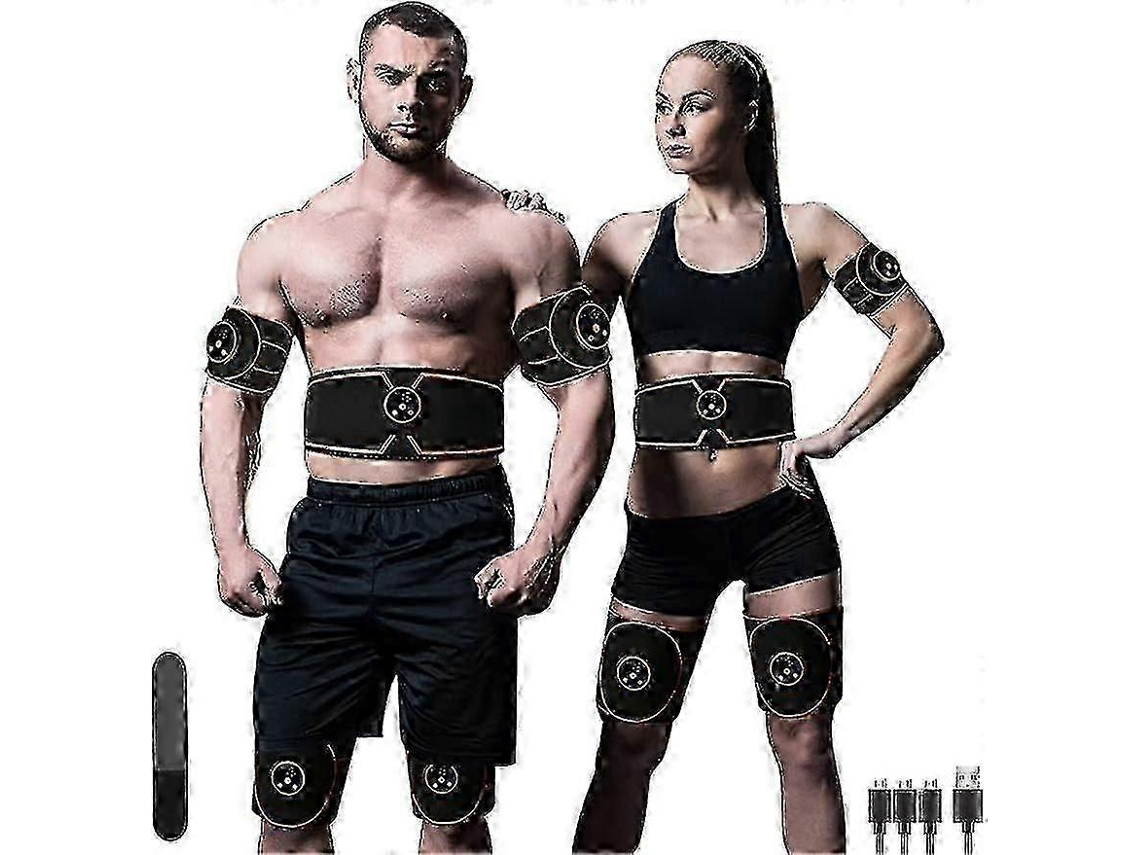 Estimulador Muscular Abdominal Ems Cinto De Tonificação Portátil Para Abdômen, Braços E Pernas Aparelho Para Exercícios Em Casa. Nostalgia88