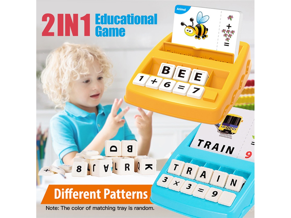 Jogo educativo 2 em 1 com letras e números para crianças | S/BRAND