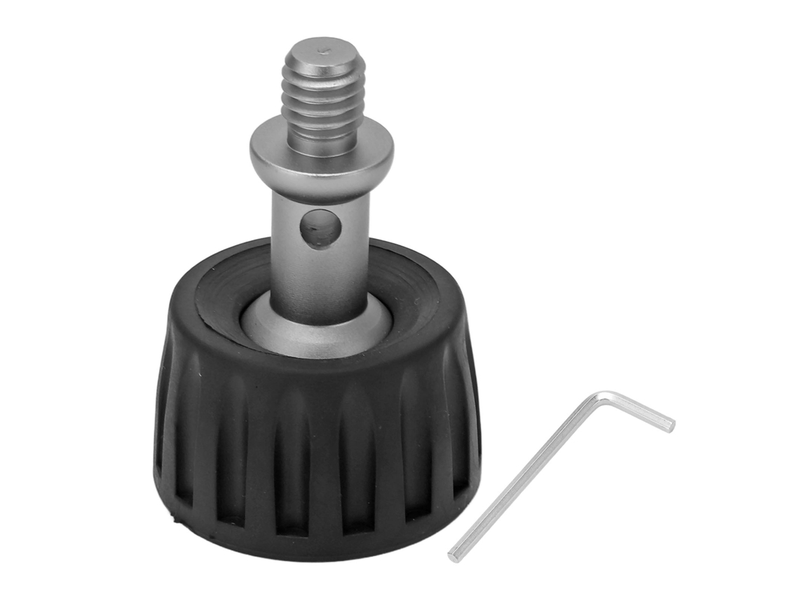 37mm Rubber Monopod Foot Pad Large Base Stainless Steel Tripod Foot Pad Support Feet 3/8in Thread LAXISCREED