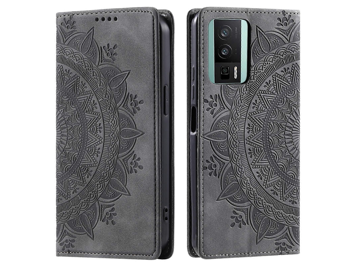 Capa De Celular Magnética De Couro Com Relevo Totem