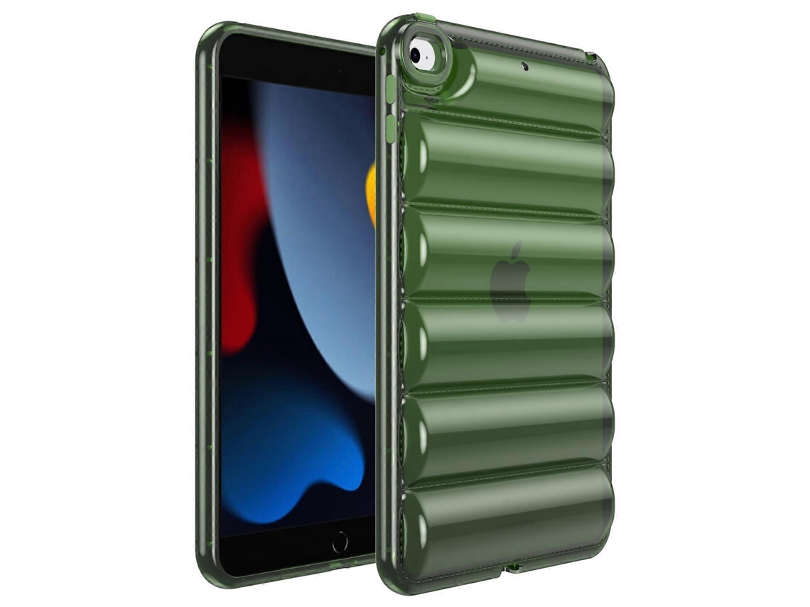Capa para iPad Mini 4 Mini de 7,9 polegadas, capa traseira de TPU acolchoado sólido, verde Hengrongshen (2019)