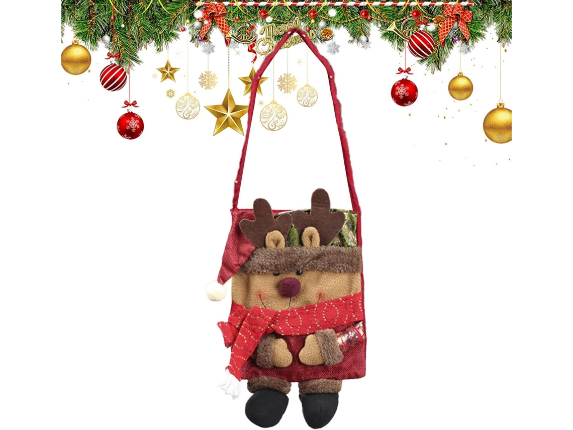 Sacolas De Doces De Natal, Embalagens Reutilizáveis, Sacola De Compras.