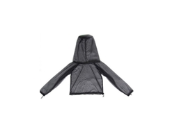 Macacão totalmente em tela mosquiteira à prova de insetos com capuz, ideal para camping, caça e pesca. Jaqueta leve e respirável, tamanho M.