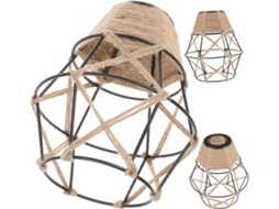 Conjunto De 3 Luminárias De Teto Duráveis Para Sala De Estar.