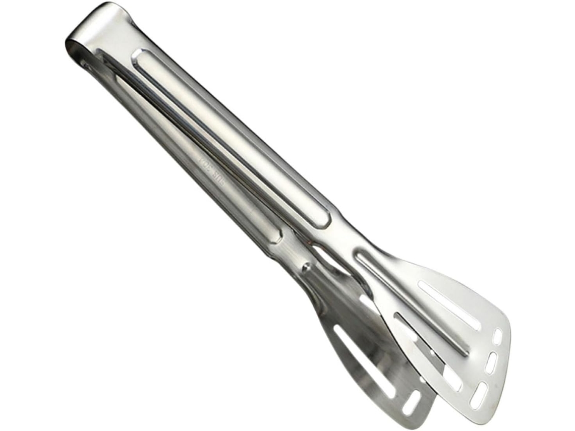 Pinça Para Churrasco Vosarea Em Aço Inoxidável Prateado, Segura E Fácil De Usar, Para Cozinhar E Grelhar Bifes Ao Ar