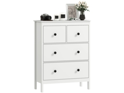 Cômoda com 4 gavetas,branco BTFORUS