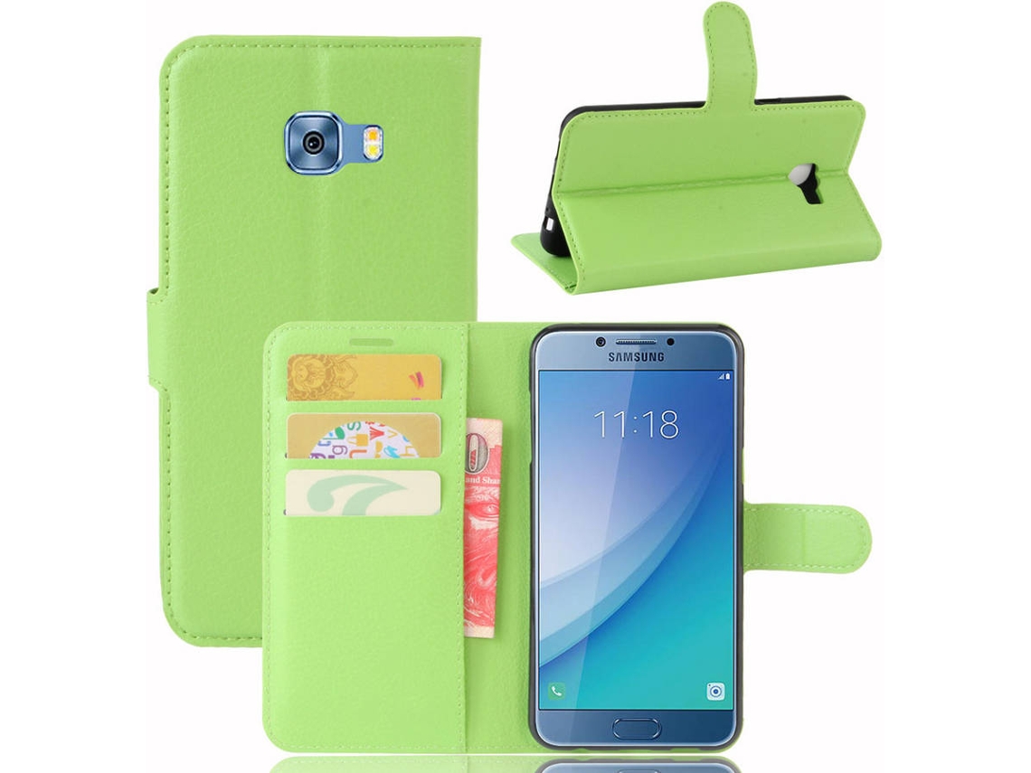 Capa Samsung Galaxy C5 Pro Flip Verde