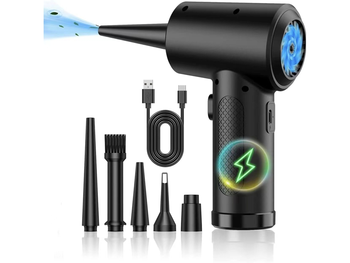 Aspirador De Pó Portátil Sem Fio Multiuso Substitui Latas De Ar Potentes 51000rpm Aspirador De Pó F Brilvibera