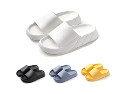 2026 pantuflas Nubes Antideslizantes de Eva para Mujer Y Hombre Secado Rápido para Baño Ducha Pies Abiertos Suaves Y Gruesas Blancas