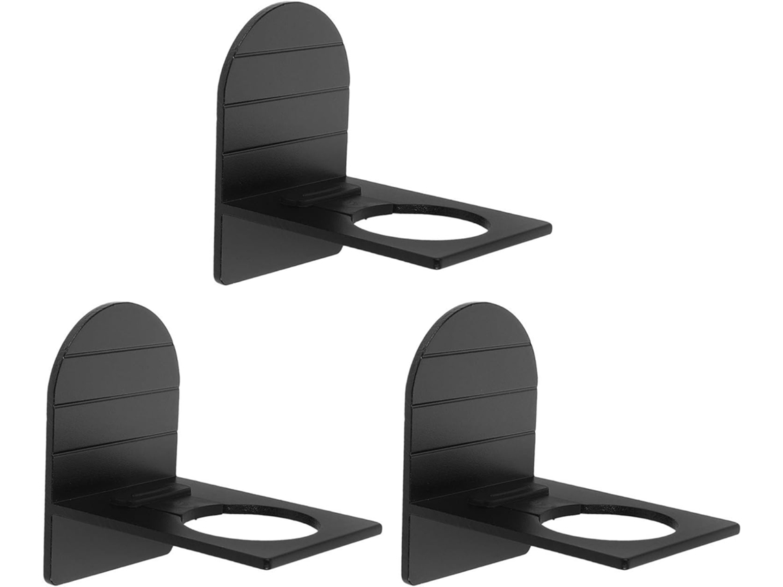 Upkoch Conjunto De 3-suportes Parede Para Sabonete Líquido Banheiro, Instalação Rápida, Material Alumínio Espacial