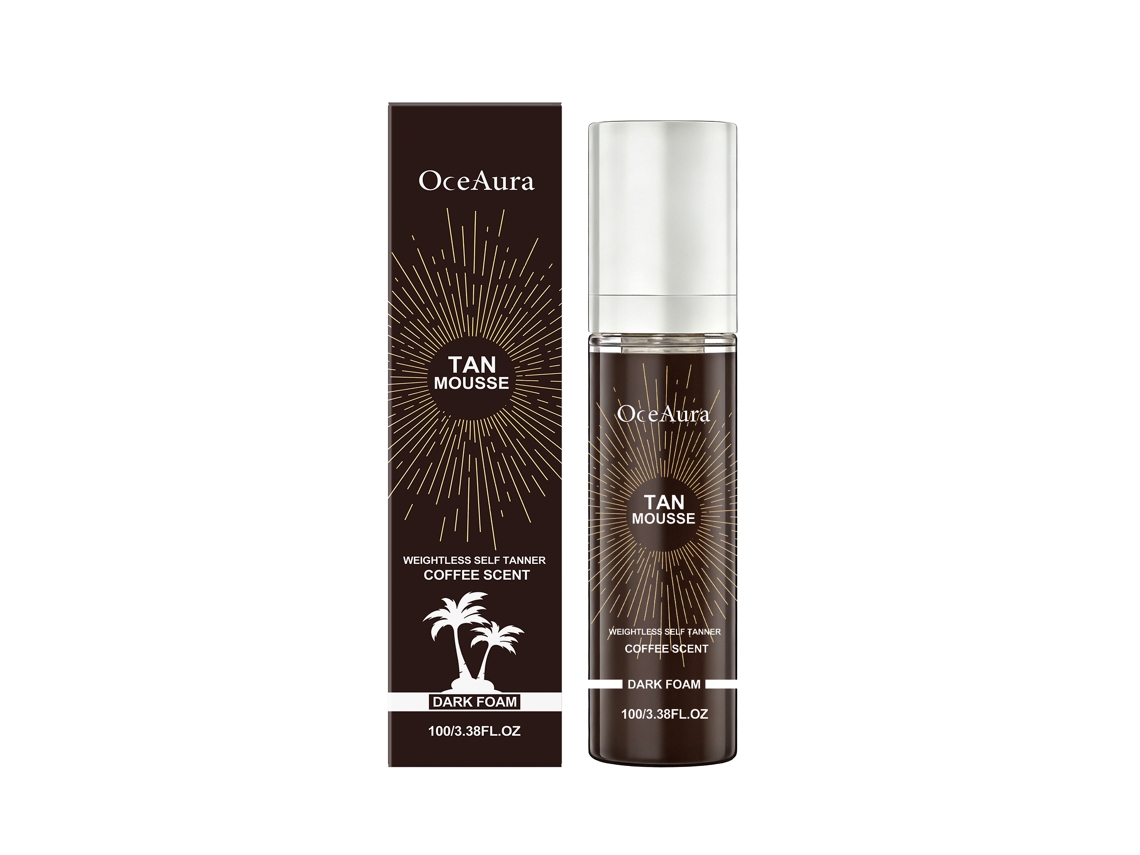 Mousse Auto bronzeadora Leve Oceaura Bronze Natural com Brilho Outdoor