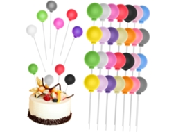 30 Pequenas Bolas Decorativas De Espuma Para Bolos E Festas.