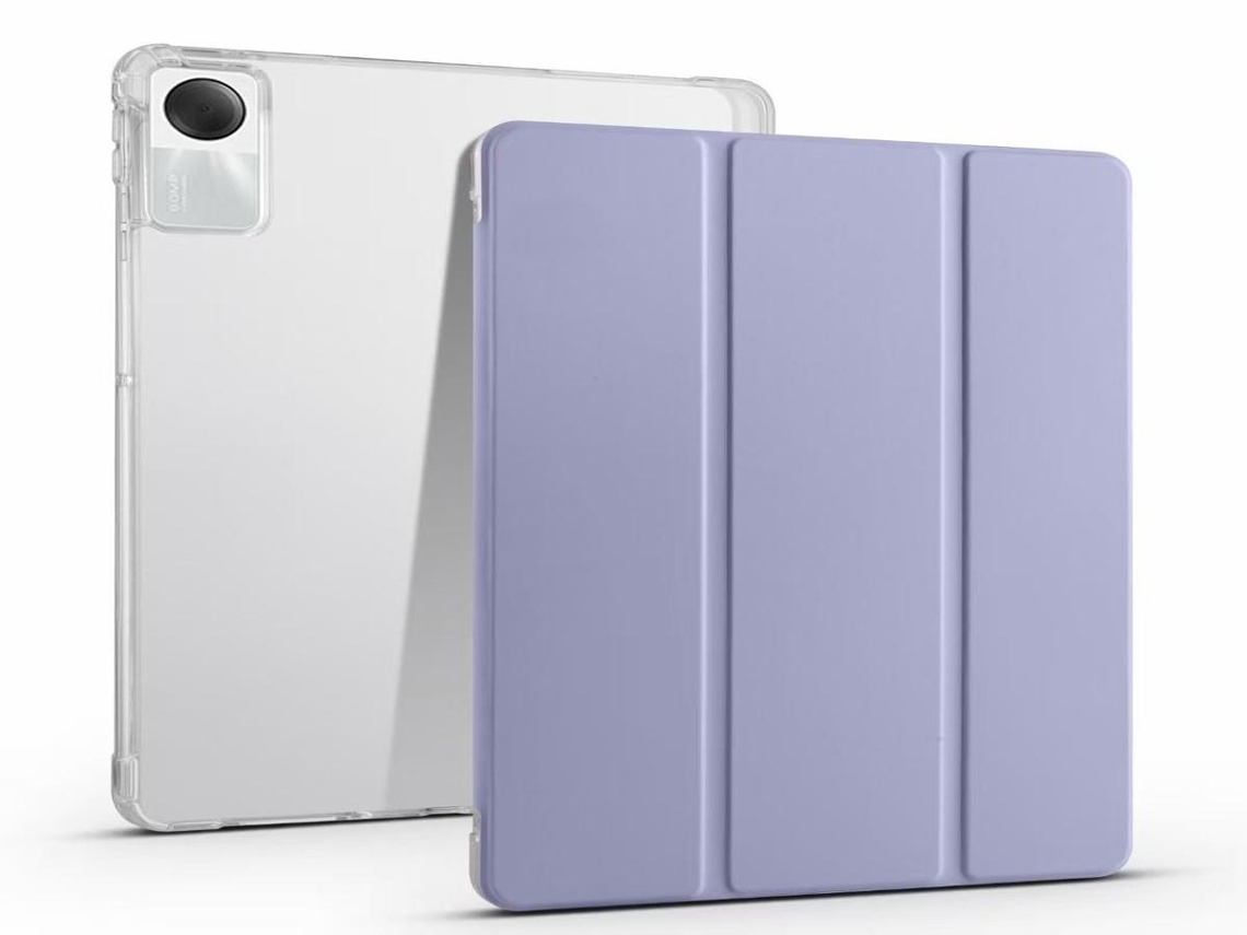 Capa para Redmi Pad Se 8,7 Polegadas, Roxo, Design Triplo, Suspensão Automática LURELIA