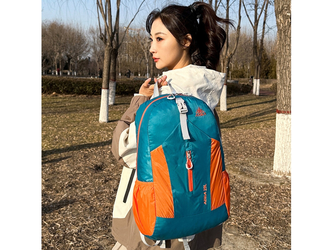 Mochila Dobrável Laranja Ipree Para Montanhismo Grande Capacidade Ciclismo Leve Com Zíperes Ideal Para Caminhadas Trabalho Viagens E Camping