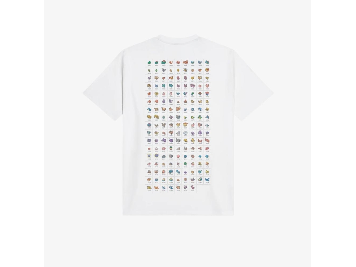 T-shirt Dolly Noire Pokedex Branca