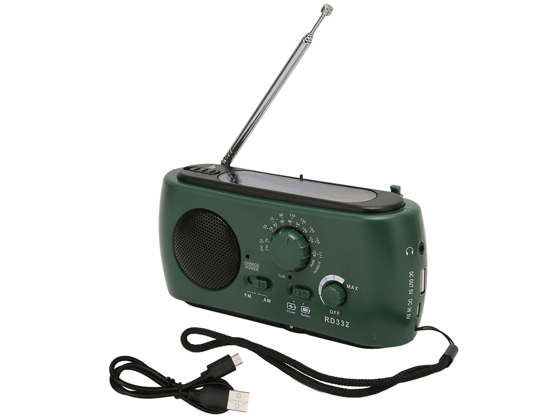 Rádio LAXISCREED com Energia Solar e Manivela