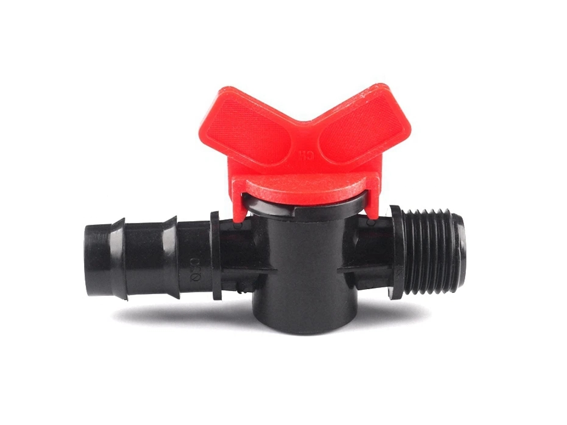 Vlvula De Interruptor Para Irrigao Por Gotejamento 16 Mm X 1/2?, Torneira De Passagem. A Vlvula Da Mangueira De Irrigao Feita De Plstico De Primfort