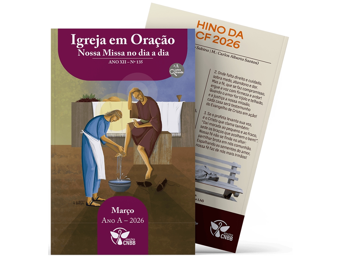 Livro Igreja Em Oracação De Março - 2026 - Letra Grande Nossa Missa No Dia A Dia De Cnbb (português)