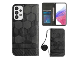 Capa De Celular Magnética Em Pu Com Textura De Futebol E Formato Transversal Para Samsung Galaxy A53 5g
