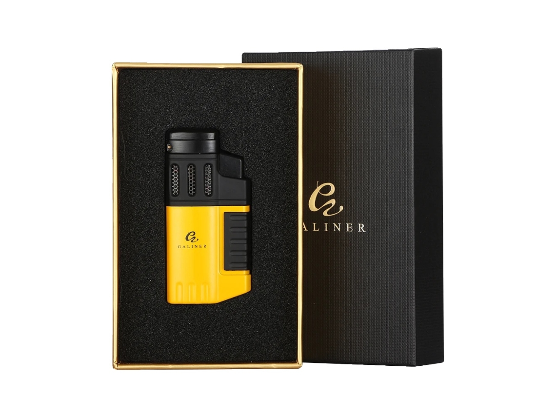 Isqueiro De Cigarro, Construção Em Metal, Design Compacto, Com Caixa De Presente-a