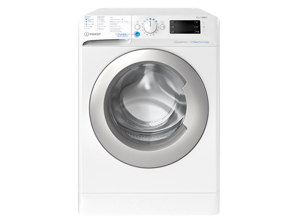 Máquina de Lavar Roupa INDESIT BWE 111496X WSV SPT (11 kg - 1400 rpm - Branco)