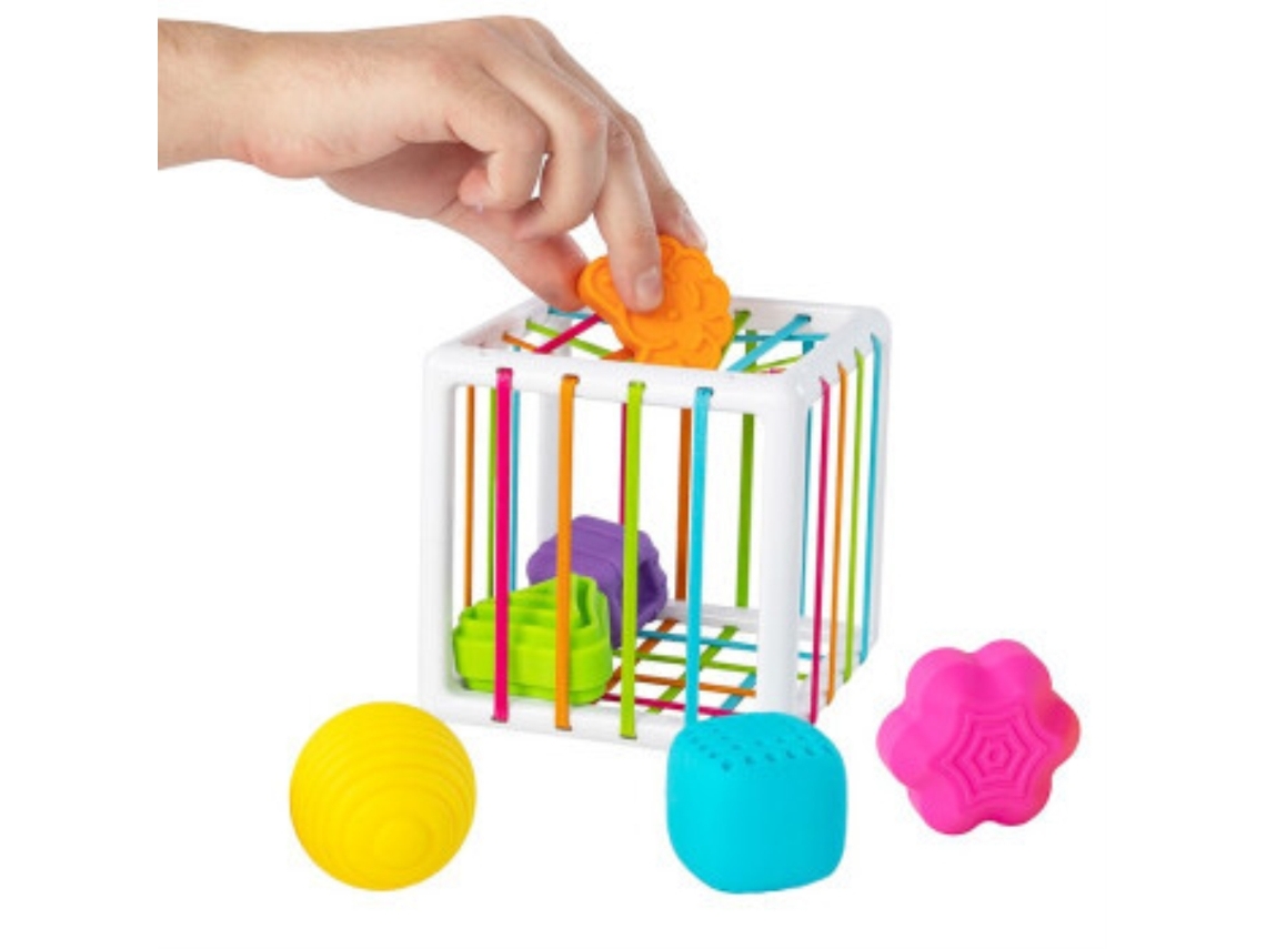 Brinquedo Educativo De Cubo De Cores Para Crianças Com Reconhecimento De Cores E Blocos