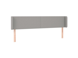 Headboard, Headboards Vidaxl Cinzeto Tecido (203 X 16 X 78/88 Cm)