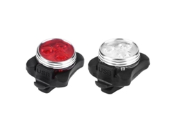 Luz De Bicicleta Led Com 3 Modos De Iluminação, Bateria Interna Recarregável Via Usb . Aquaforge (2 Unidades)