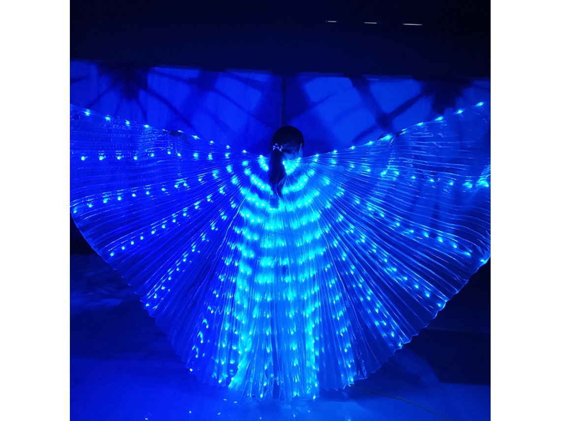 Laxiscreed Asas De Borboleta Led Com Luz Azul Variável E Vara Telescópica, Para Crianças