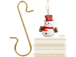 Ganchos Para Decoração De Árvores De Natal, Ganchos Em S Reutilizáveis Para Enfeites De Latão Em Miniatura, Aço Inoxidável Forte E Durável, Adequados