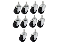 Roda Universal Giratória de 360 Graus com Pino Roscado M8x15mm, 1,5 Polegadas CHABERLU