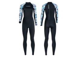 Traje de Mergulho Feminino Full Body UPF50+ Surf Protetor UV Fibra Ice Sense