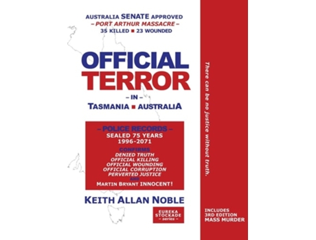 Livro OFFICIAL TERROR in Tasmania, Australia de KEITH ALLAN NOBLE (Inglês)