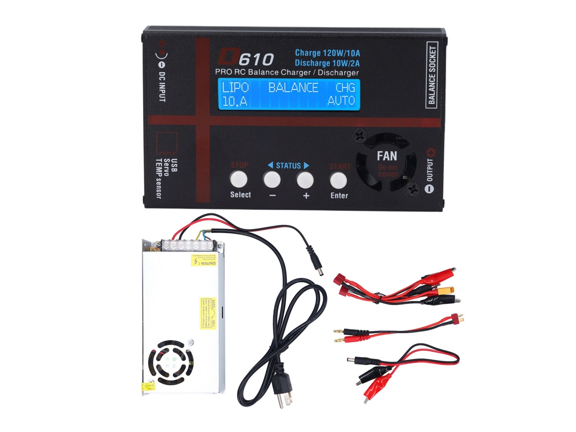 Carregador Balanceado 120w 10A para Baterias LiFe, LiHV, NiCd, NiMH S/MARCA