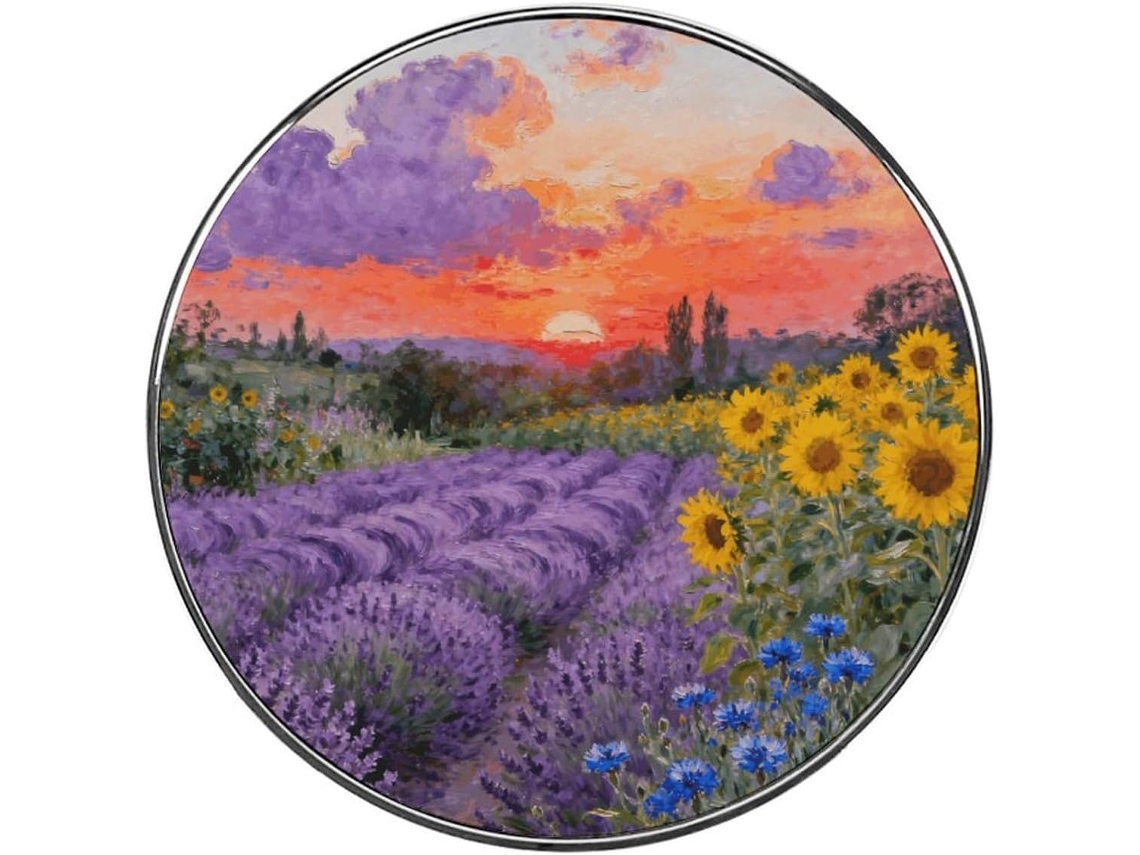 Ímãs De Geladeira Com Onda Roxa E Sol Dourado, Ímãs De Liga Metálica Personalizados E Requintados Para Quadro Branco