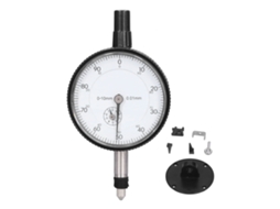 Indicador Dial Com Braço Ajustável Aço Inoxidável Ferramenta De Medição Comprimento 0-10mm 0.01mm Com Suporte