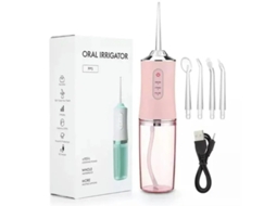 Irrigador Oral Yizhood Portátil Dental Água Flosser Usb Recarregável Jato De Água Rosa