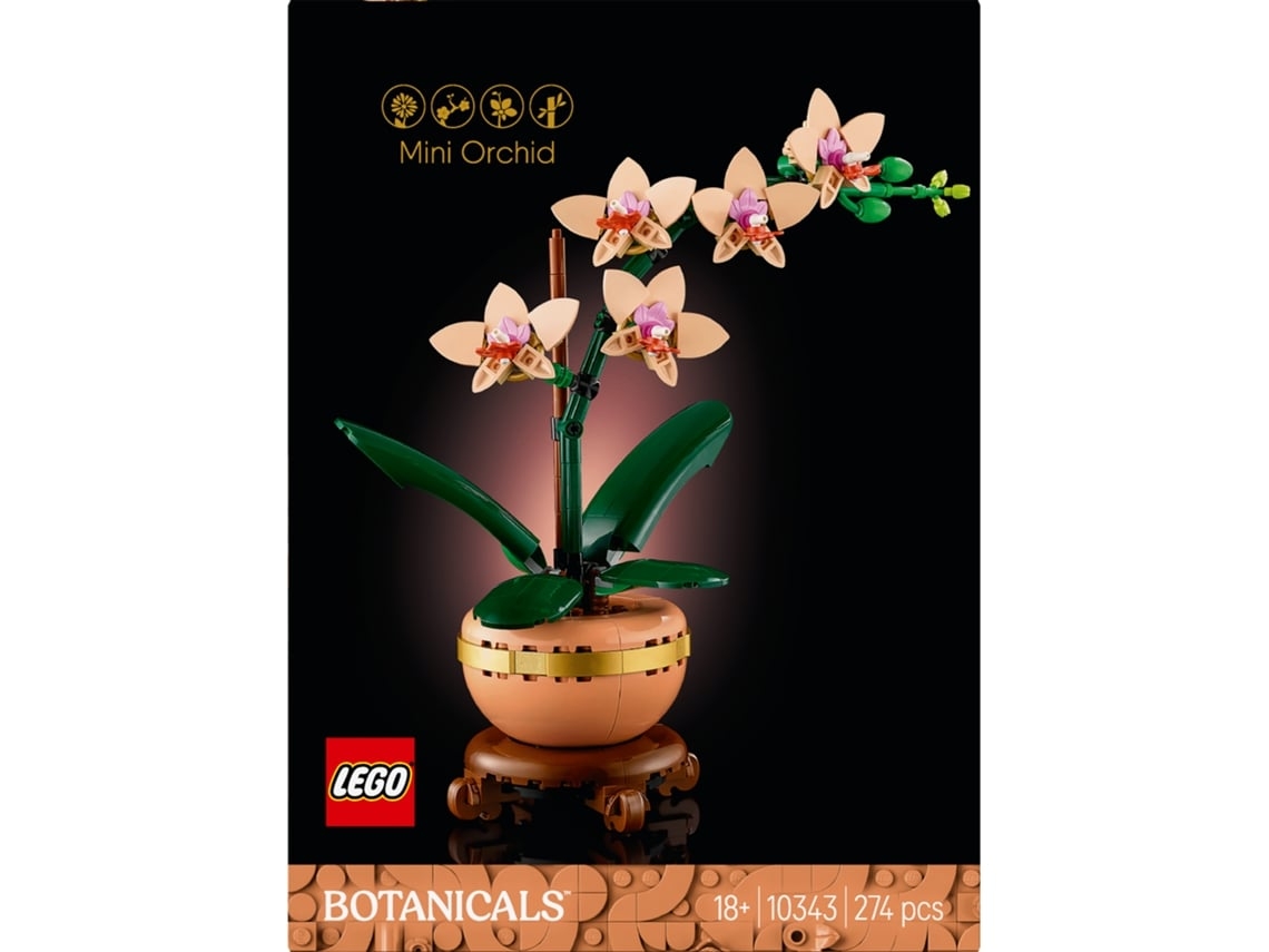 LEGO Botanical Collection: Botanicals Orquídea em Miniatura - 10343 (Outlet Caixa Aberta)