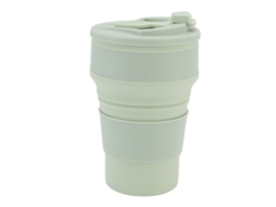 Copo Dobrável De Silicone 500ml, Portátil, Resistente Ao Calor, Para Beber Água, Chá, Copo Dobrável Para Viagens De Negócios Ao Ar Livre, Verde Claro