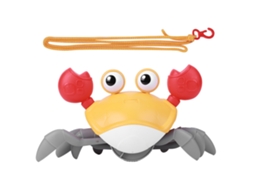 Primerox brinquedos de Banho Caranguejo Cartoon para Bebê com Corda de Reboque Laranja