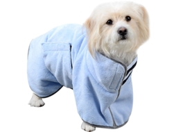 Roupão Absorvente, em Microfibra, para Cães, Secagem Rápida, Tamanho Xs AQUAFORGE
