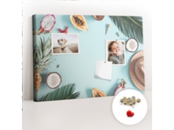 Quadro De Cortiça Com Impressão Composição De Verão Para A Sala De Estar Espelharte (60x40 Cm)