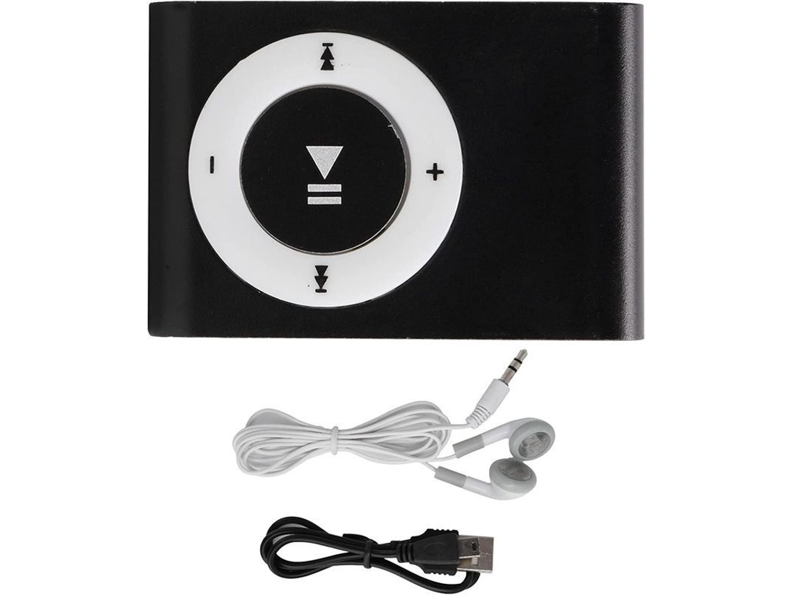 2026 reprodutor de Música Portátil com Clip, Mp3 Digital com Slot para Cartão Microsd, Preto