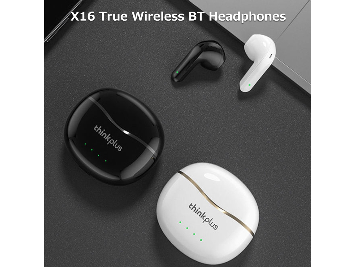Fones De Ouvido Lenovo Thinkplus X16 True Wireless Bt5.2 Intra-auriculares Esportivos Branco