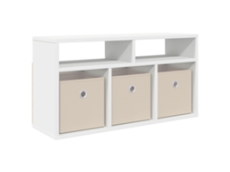 Conjunto 1 Baixo Móvel Vidaxl Branco Derivados De Madeira (72 X 22,5 X 38 Cm)
