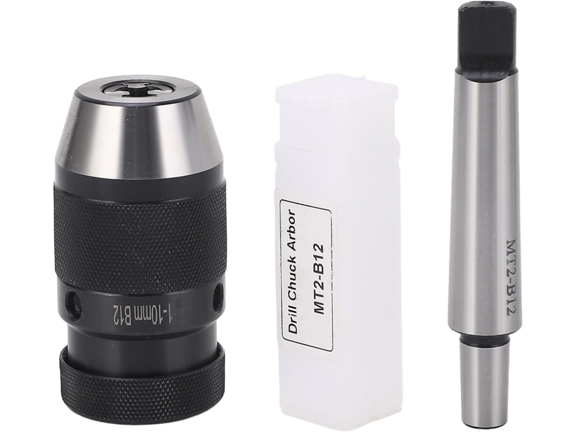 Mandril Automático Sem Chave B12 De 1 A 10 Mm Com Eixo Para