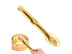 Pinça Para Churrasco Oca E Resistente, Feita De Aço Inoxidável Alta Qualidade, Material Robusto, Fácil De Usar, 28cm