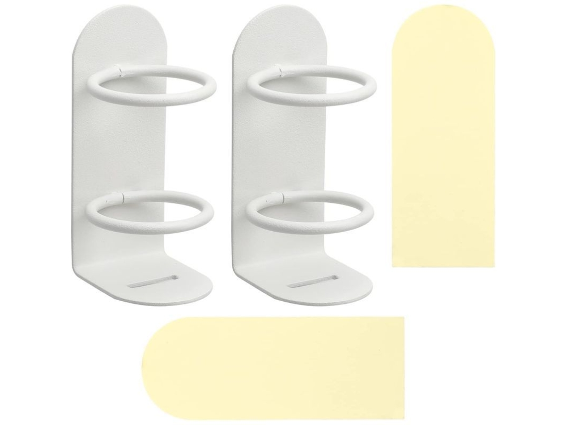 Suporte para Escova de Dentes Nova Line, Elétrico, Autoadesivo, Branco, 2 Pack