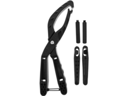 Ferramenta multifuncional para remover pneus de bicicleta, ferramenta de plástico preta, para reparos.